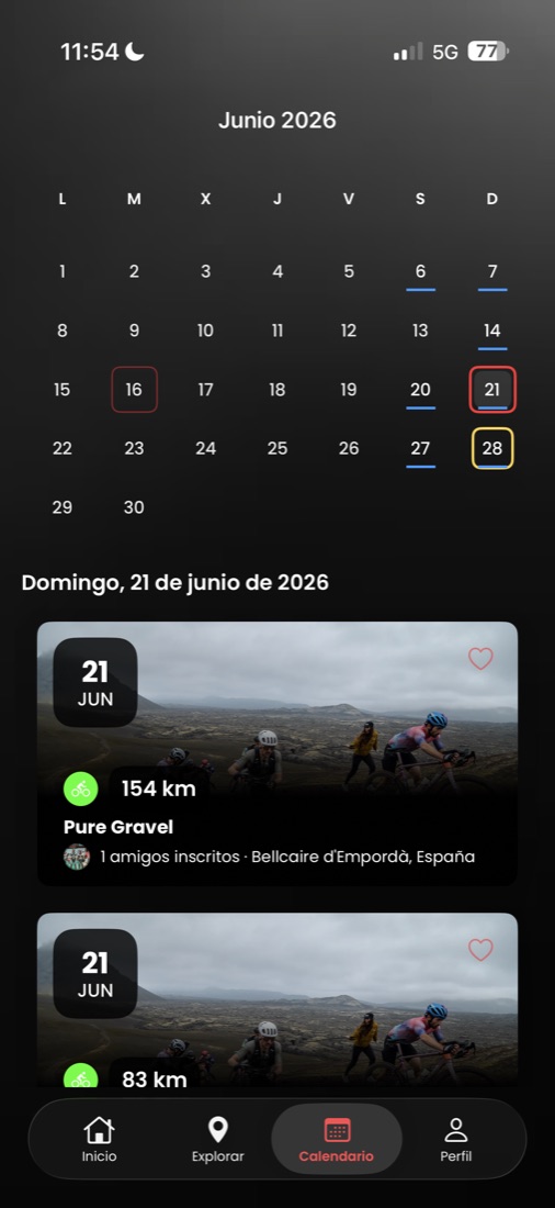 REKO — calendario de temporada